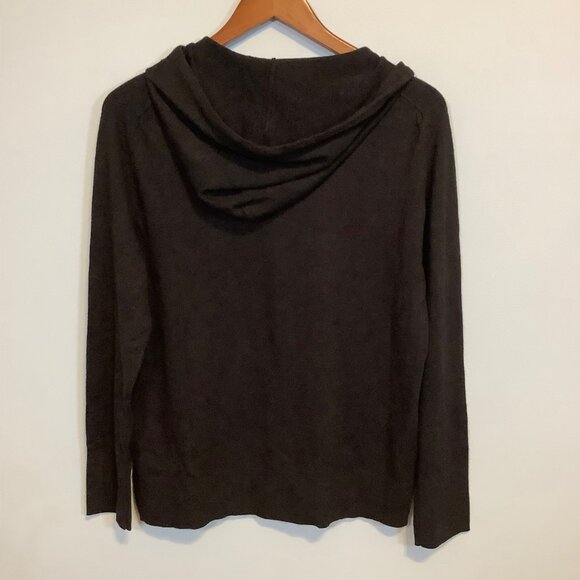 NWT Free Assembly Women’s Medium Black Lightweight Hoodie 50% Viscose Layering - Picture 4 of 9